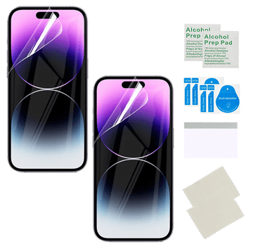 Zaščitna folija za IPHONE 14 PRO MAX, trpežna, močna, zaščitno steklo TPU za zaslon 2X