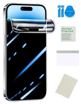 Zaščitno steklo za zaslon iPhone 16 Pro / 17 / 17 Pro, trpežno TPU