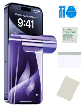 Zaščitna folija za APPLE IPHONE 16E, hidrogelna zaščitna folija proti modri barvi, trpežna