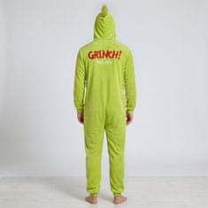 sarcia.eu Grinch Moška FLIS pižama ENODELNA na zadrgo, PRAZNIČNA, TOPEL onesie s kapuco S-M