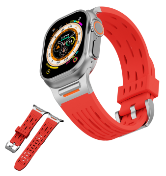 Zapestnica za Apple Watch 2 3 4 5 6 7 8 9 10 42 mm 44 mm 45 mm 49 mm rdeča