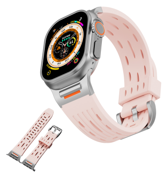 Pašček za Apple Watch 1 2 3 4 5 6 7 8 9 10 42 mm 44 mm 45 mm 49 mm roza pašček