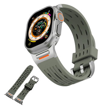 Pašček za Apple Watch 4, 5, 6, 7, 8, 9 SE 38 mm, 40 m, 41 mm, zelen