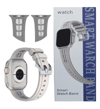 Pašček SMART WARCH BAND za Apple Watch 42 mm 44 mm 45 mm 49 mm kremne barve
