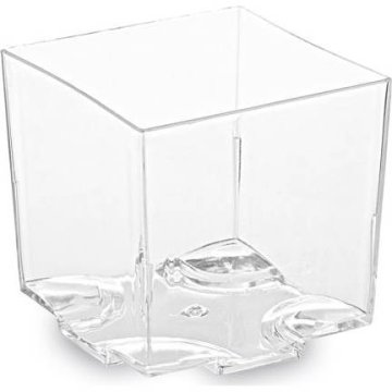 Skodelica za fingerfood PS square clear 44x44x43mm 65ml - 20pcs - Wimex