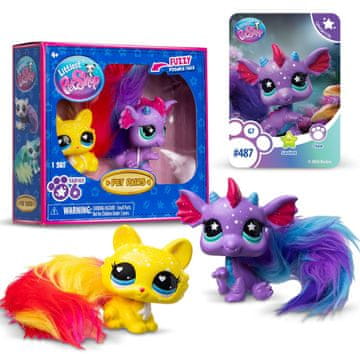 HASBRO Littlest Pet Shop Komplet figuric, živali #487 #488, Pet Pairs, Twisted Tails, gibljivi repki, zbirateljski 4+