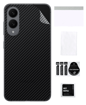 Zaščitna folija za hrbtno stran SAMSUNG GALAXY S25 EDGE, karbonsko črna 3D