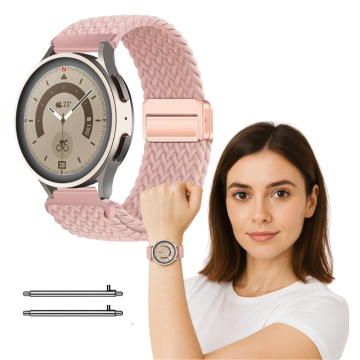 Samsung Galaxy Watch 46mm roza pleten pašček 22mm BARVE