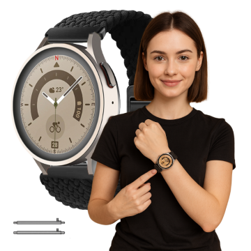 Pašček za pametno uro Garmin Vivoactive 6 črne barve