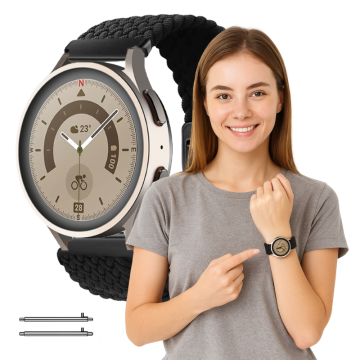 Univerzalni pašček za pametno uro Amazfit GTR Mini, črne barve, 20 mm