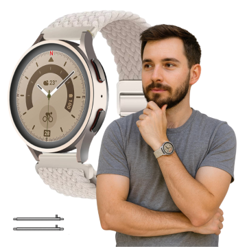 Pašček za Garmin Venu SQ / SQ GPS / SQ2 / SQ 2 Music Band bež 20 mm