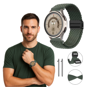 Pašček za Garmin Venu SQ / SQ GPS / SQ2 / SQ 2 Music band zelen 20 mm