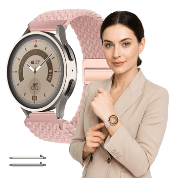 Pašček za Garmin Venu SQ / SQ GPS / SQ2 / SQ 2 Music Band roza 20 mm