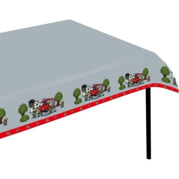 Plastični namizni prt gasilci 180x120cm - tib