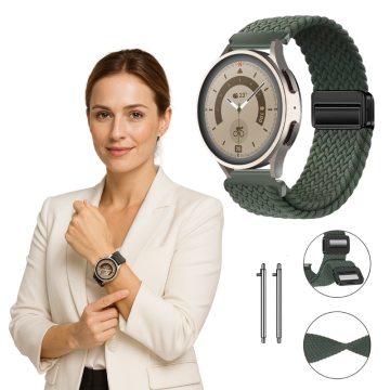 Pašček za Huawei Watch GT 5 Pro 42 mm, univerzalni, zelen, COLORS 18 mm