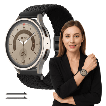 Pašček za Honor Magic Watch / Magic Watch 2 46 mm črne barve 22 mm