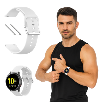 Silikonski pašček za Samsung Galaxy Watch 4 5 6 7 40 mm/44 mm/45 mm/46 mm/47 mm Pro