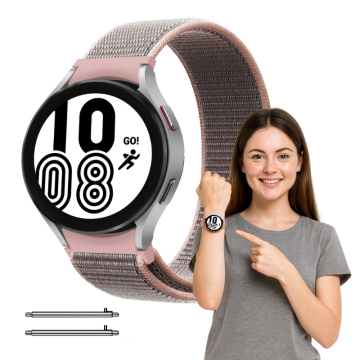 Pašček za Huawei Watch GT4 GT5 GT6 41 mm, roza, teleskopski, BARVE 18 mm