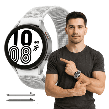 Pašček za Garmin Forerunner 265S Vivoactive Venu 4S, bel