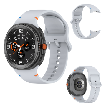 Pašček za Samsung Galaxy Watch 8 40mm / 44mm / 8 Classic 46mm S/M siv
