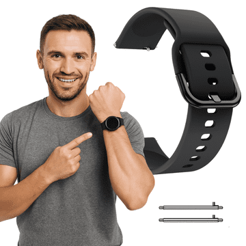 Univerzalni silikonski pašček za pametne ure, 22 mm silikonski pašček, RAZLIČNE BARVE