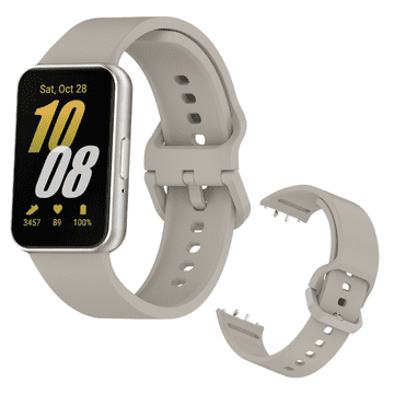 Silikonski pašček za pametno uro Samsung Galaxy Watch Fit 3, bež barve