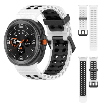 Pašček za Samsung Galaxy Watch 8 40/44mm / 8 Classic 46mm športni bel