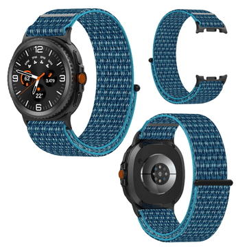 Pašček za Samsung Galaxy Watch 8 40/44mm/ 8 Classic 46mm najlon moder