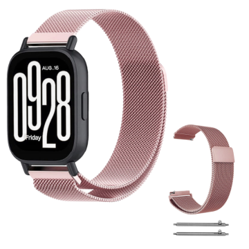 Pašček za Xiaomi Redmi Watch 5 Lite 22 mm, teleskopski, roza