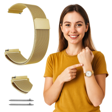 Pašček za GARMIN VENU 4 3 2 VIVOACTIVE 4 45 FORERUNNER 255 265 zlat pas