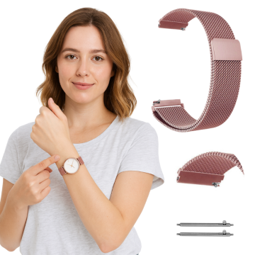 Pašček za GARMIN VENU 4 3 2 VIVOACTIVE 4 45 FORERUNNER 255 roza zapestnica
