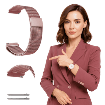 Pašček za HUAWEI WATCH GT2 GT3 GT 2 3 42MM 43MM ELEGANTEN roza zapestnica