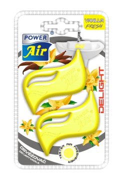 POWER AIR Delight vonj za umivalnik Vanilla Fresh 2 kosa