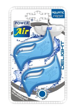 POWER AIR Dišava za umivalnik Aquatic Fresh 2 kosa