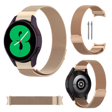 Pašček za Samsung Galaxy Watch4 5 6 7 40/44/45/46/47 mm kovinski BARVE 20 mm
