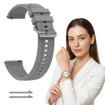 Pašček za Huawei Watch GT4 / GT5 / GT6 41 mm z vzmetnimi zatiči, siv 18 mm