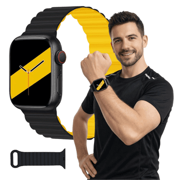 Pašček za Apple Watch 38 mm 40 mm 41 mm S10, magnetni, močan