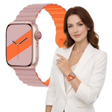 Pašček za Apple Watch 42 44 45 46 49 mm, magnetni, vzdržljiv