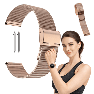 Pašček za Samsung Galaxy Watch 3 4 5 Active kovinski pašček barve 20 mm