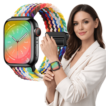 Pašček za Apple Watch 42 mm 44 mm 45 mm 49 mm Pletena zapestnica BARVE