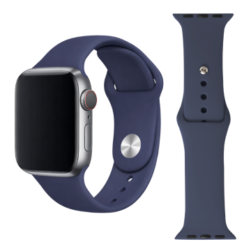 Silikonski pašček za Apple Watch 42, 44, 45, 49 mm, temno moder