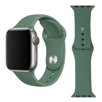 Silikonski pašček za Apple Watch 42, 44, 45, 49 mm, zelen