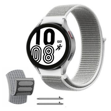 Pašček za Samsung Galaxy Watch4 40 42 46 Classic Pro 20 mm najlon temno siv