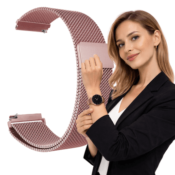 Pašček za Motorola Moto Watch 100, trpežen, močan, roza 20 mm
