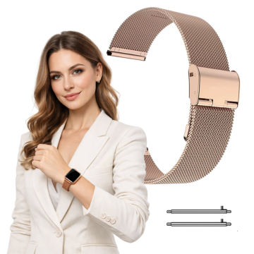 Pašček za uro Amazfit BIP 5, magnetni, roza, 22 mm