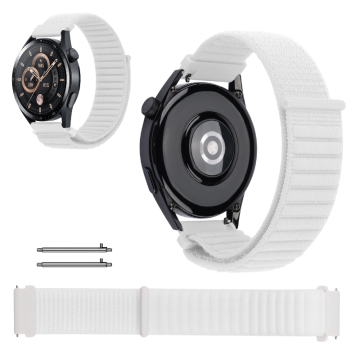 Pašček za Xiaomi Redmi Watch 5 Lite, močan najlon 22 mm, bel
