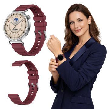 Pašček za Huawei Watch GT 4 5 6 41mm Klasični elegantni silikonski pašček BARVE