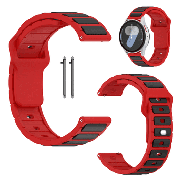 Pašček za Samsung Galaxy Watch 4 5 6 7 40/44/45/46/47 mm Pro, rdeč