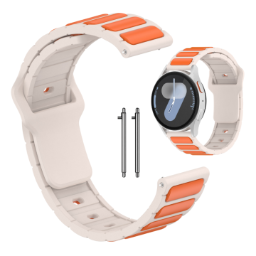 Pašček za Samsung Galaxy Watch 46 mm, 3 45 mm, S3 Classic pašček bež 22 mm