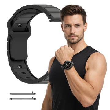 Pašček za Huawei Watch GT2 GT3 GT4 GT5 Pro GT2e 2e 46 mm, črn, 22 mm